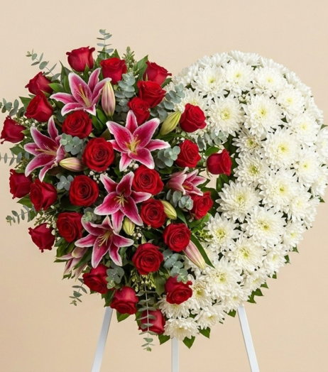 Arreglo Floral de Corazón